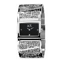 Armani Exchange Ladies' Stone Set Semi Bangle Watch