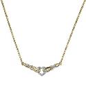 9ct Gold Diamond Heart Collar