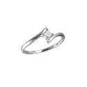 18ct White Gold 0.15pt Princess Cut Diamond Ring