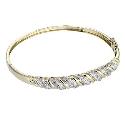 9ct Gold Quarter Carat Diamond Bangle