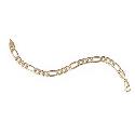 Ladies' 9ct Gold Figaro Bracelet