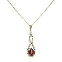 9ct Yellow Gold Garnet Pendant 9ct Yellow Gold Garnet Pendant