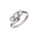 18ct White Gold 1 Carat 3 Stone Diamond Ring