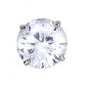 9ct White Gold Cubic Zirconia Earring