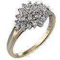 9ct Gold Half Carat Diamond Ring