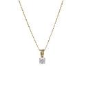 9ct Gold 0.15 Carat Diamond Solitaire Pendant