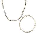 9ct Gold Star & Herringbone Necklace & Bracelet Set