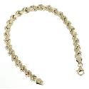 9ct Yellow Gold Polished/Matt Bracelet