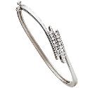 Sterling Silver Cubic Zirconia Bangle