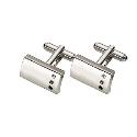 Graphite Three Crystal Cufflinks