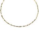 9ct Gold Twist Curb Chain Necklace