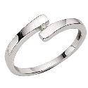 Hot Diamonds Silver Crossover Ring - Large