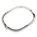 Silver Clogau Square Cariad Bangle