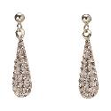 Evoke 9ct Gold Crystal Drop Earrings