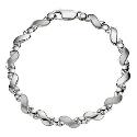 9ct White Gold Bracelet