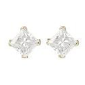 9ct Yellow Gold Cubic Zirconia Stud Earrings