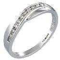 Bride's 18ct White Gold Diamond Wedding Ring