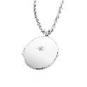 Hot Diamond Sterling Silver Oval Locket Pendant