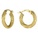 9ct Gold Creole Earrings