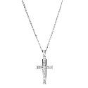 Silver Cubic Zirconia Cross