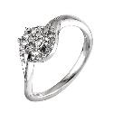 18ct White Gold Fifth Carat Diamond Ring