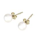 9ct gold cultured pearl 5.5mm stud earrings