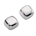 9ct White Gold Square Stud Earrings 9ct White Gold Square Stud Earrings