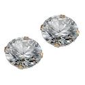 9ct Yellow Gold Cubic Zirconia 10mm Stud Earrings