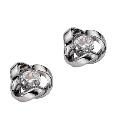 9ct White Gold Cubic Zirconia Knot Stud Earrings