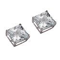 9ct White Gold Cubic Zirconia Earrings