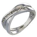 9ct White Gold Quarter Carat Diamond Ring