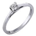 Platinum Quarter Carat Forever Diamonds Solitaire Ring