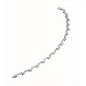 9ct White Gold Wave Link Bracelet