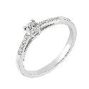 18ct White Gold Quarter Carat Diamond Solitaire Ring