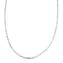 9ct White Gold 18" Singapore Chain