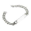 Hot Diamonds Sterling Silver Matt and Polished ID Bracelet