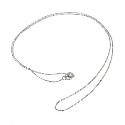 9ct White Gold 18" Curb Chain 9ct White Gold 18" Curb Chain