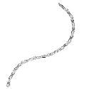 Sterling Silver Cubic Zirconia Kiss Bracelet