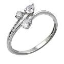 9ct White Gold Cubic Zirconia Ring