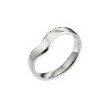 18ct White Gold Shaped Wedding Ring