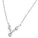 9ct White Gold Cubic Zirconia Pendant