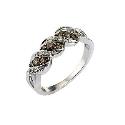 9ct White Gold Third Carat 3 Colour Cafe Diamond Ring