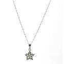 Sterling Silver Cubic Zirconia Star Pendant