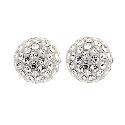 8mm Glitter Stud Earrings