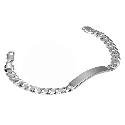 Sterling Silver Flat Curb ID Bracelet 8.5"