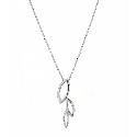 Hot Diamond Sterling Silver Three Leaf Pendant