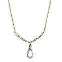 9ct Yellow Gold and Rhodium Diamond Collar Necklace