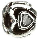 Chamilia - sterling silver cubic zirconia Mother heart bead