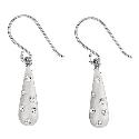 Moonlit Sparkle 9ct Gold Crystal Drop Earrings