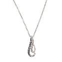 Silvermist Quarter Carat Grey and White Diamond Pendant